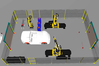 simulations of industrial robots