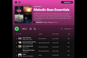 create the finest custom edm playlists for djs