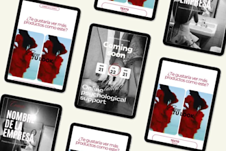 design branded instagram stories designed in canva editable and high converting