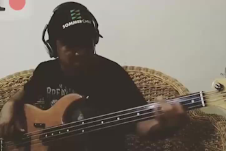 record a soulful and nice fretless bass line for you