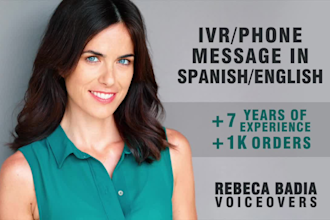 provide your profesional IVR in spanish or english