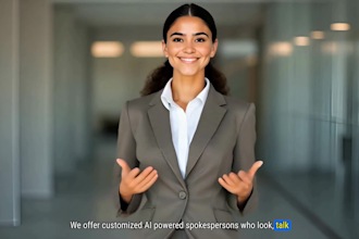 create professional personalized ai spokesperson videos with human avatars