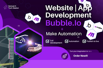 develop setup bubble saas bubble app bubble mvp make com zap as bubble developer