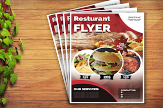 design flyer, postcard, door hanger, or media kit in just 24 hours