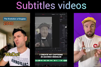 translate and add english or spanish subtitles to your video