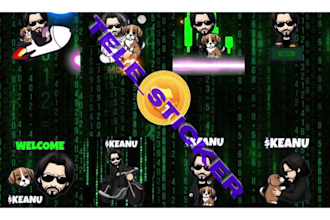 create telegram animated stickers for your memecoin project animation gifs