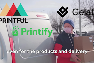create a automated pod shopify and woocommerce website