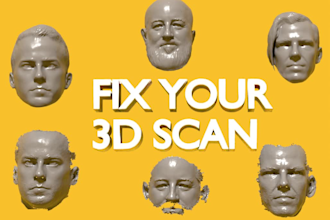 cleanup your 3d scan for printing