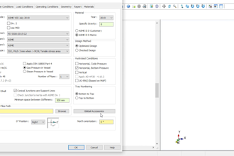 pressure vessel modelling using bentley autopipe vessel