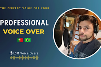record a professional portuguese male voice over