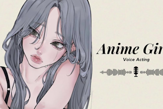 voice acting as a cute anime girl