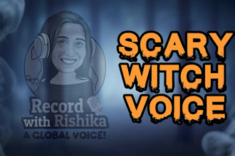 record a scary witch voice