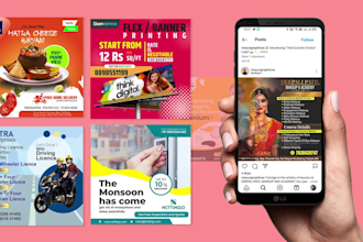 design attractive social media posts and advertising