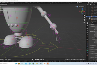 do 3d character rigging in blender