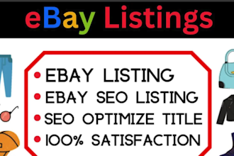 create SEO optimized ebay listings to boost your sales