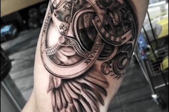 draw a realistic tattoo design