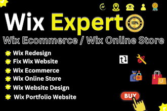wix expert wix ecommerce design wix website portfolio redesign wix online store