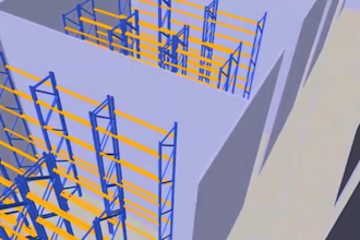design 3d warehouse, factory layout, and industrial facility
