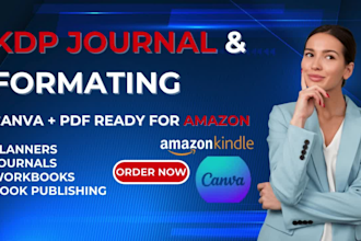 design format kdp journals workbooks and planners for amazon book cover