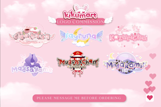 design cute vtuber logo for vtuber and streamer