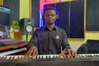 create piano instrumental, piano player, session pianist and piano cover
