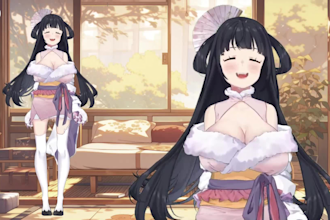 draw and rig your custom vtuber model live2d