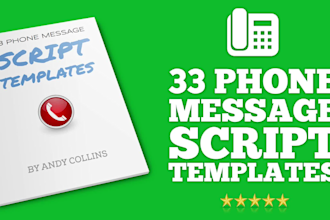 send 33 phone message script templates