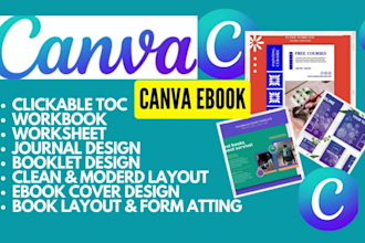 do canva ebook self help design, lead magnet workbook formatting for amazon kd