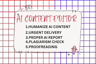 proofread, edit, and rewrite ai content to human