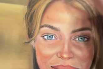 draw a realistic portrait oil pencil charcoal pastel watercolor