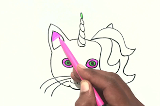 create original hand drawing videos for a youtube channel