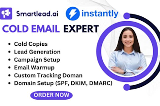 setup smartlead, instantly ai for cold email outreach marketing and email warmup