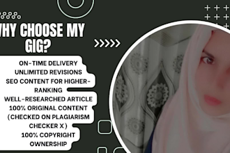 write SEO friendly, flawless content and website article