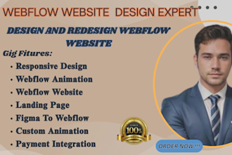 design webflow website design figma to webflow expert webflow developer