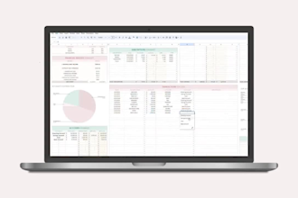 design custom excel google spreadsheet template budget planner formula vba