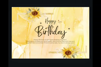 create birthday card to any celebration