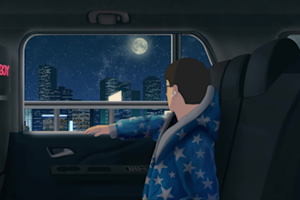 create lofi looped animation for streamers or music video