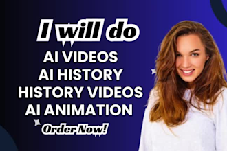 create ai viral history and bible long videos animation for youtube channel