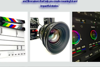 build a film production website or music production