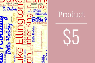 Best Price! do typography and word cloud art design