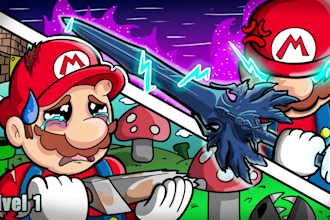 illustrated thumbnails for youtube