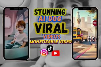 create viral ai dog, cat, wolf, and pet story videos for youtube, tik tok