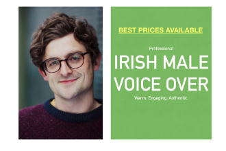 record a professional irish male voice over