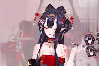 design and rig live 2d vtuber model 2d vtuber model vtuber commission 2d anime