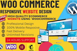 build responsive ecommerce website business website and online store