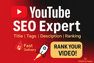 do SEO for your youtube video and page with perfect tags, title, and description