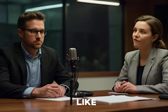 produce ai podcasts with realistic male and female hosts