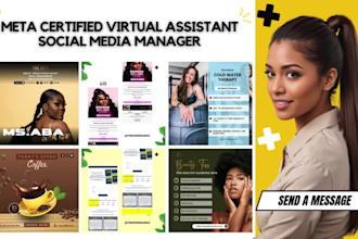 canva graphics designer monthly virtual assistant social media marketing expert