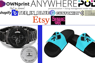 setup shopify etsy shop bulk digital products ownprint cedcommerce anywhere pod