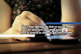 convert blogs, article or text to creative video